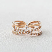 0.35TCW Round Brilliant Cut Flexible Gift Wedding Band for Her Mapple Gems